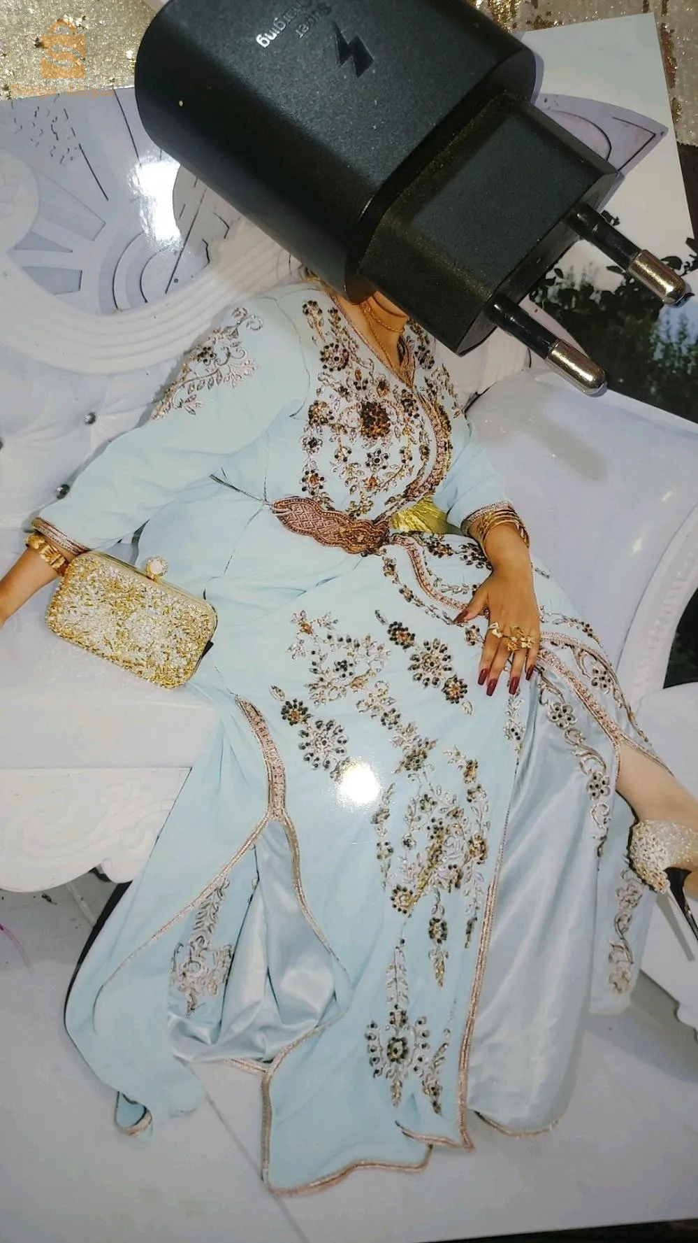 قفطان تصديرة ملبوس مرة برك