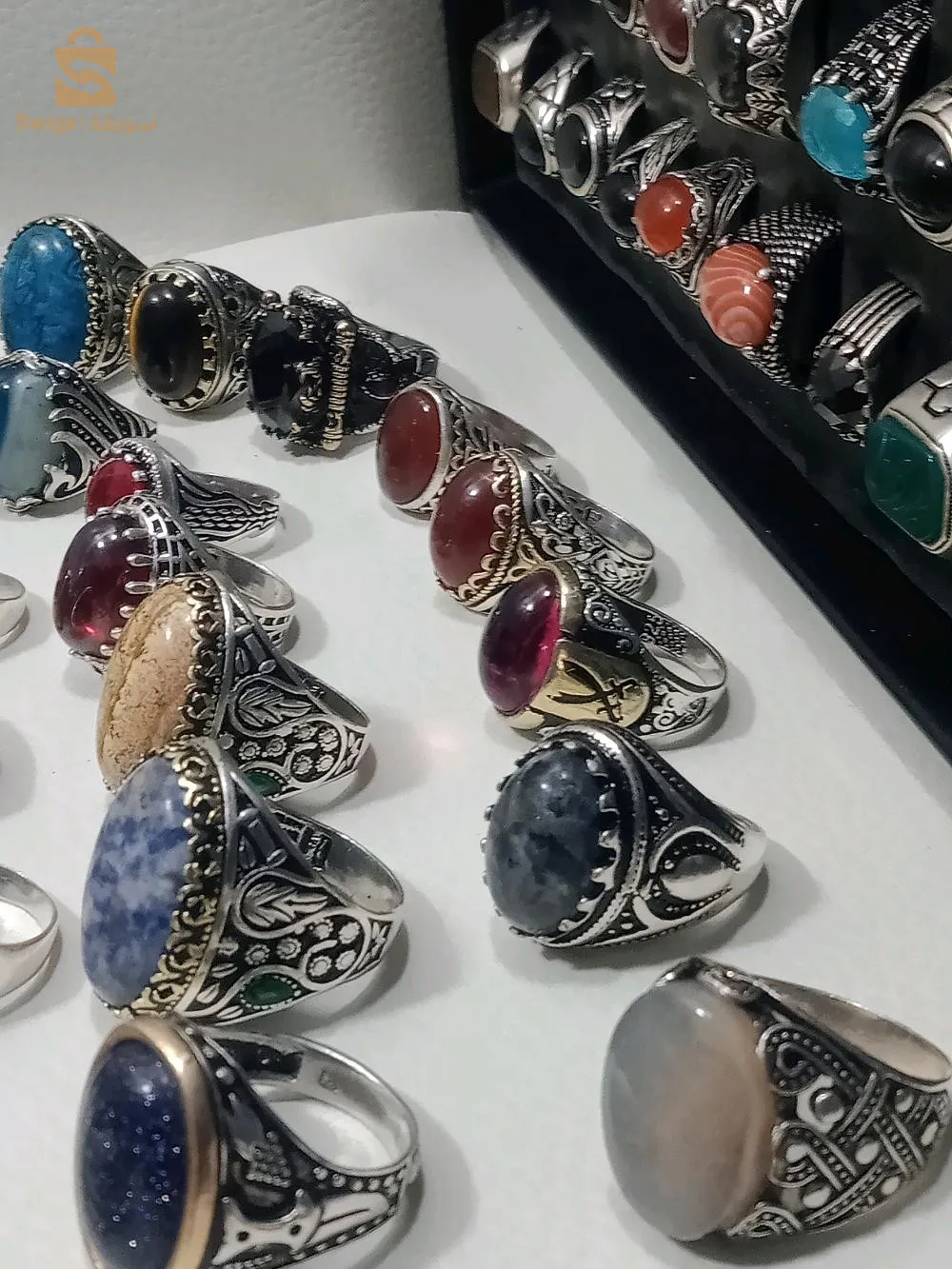 خاتم رجالي جملة مع توفر التوصيل