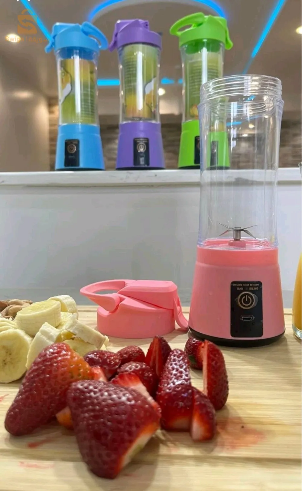 عصارة كهربائية محمولة قابلة لإعادة الشحن USB متينة بجودة عالية Portable Electric Juicer Cup Rechargable Usb Blender Mixer