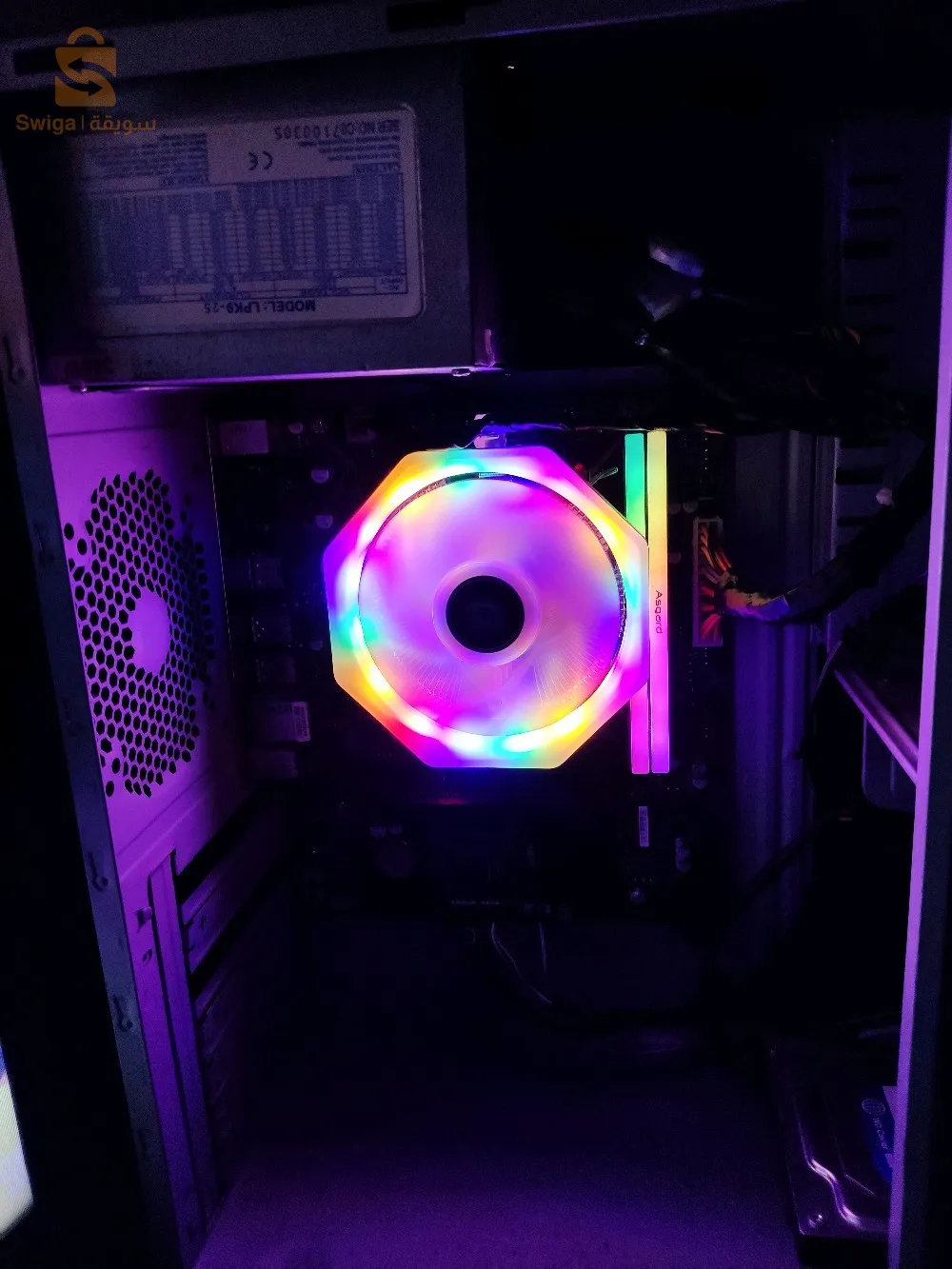 combo pc gaming Ryzen 5 5600gb450 m.hram Asgard 8*2 3200mhzalimentation 300w gratuit