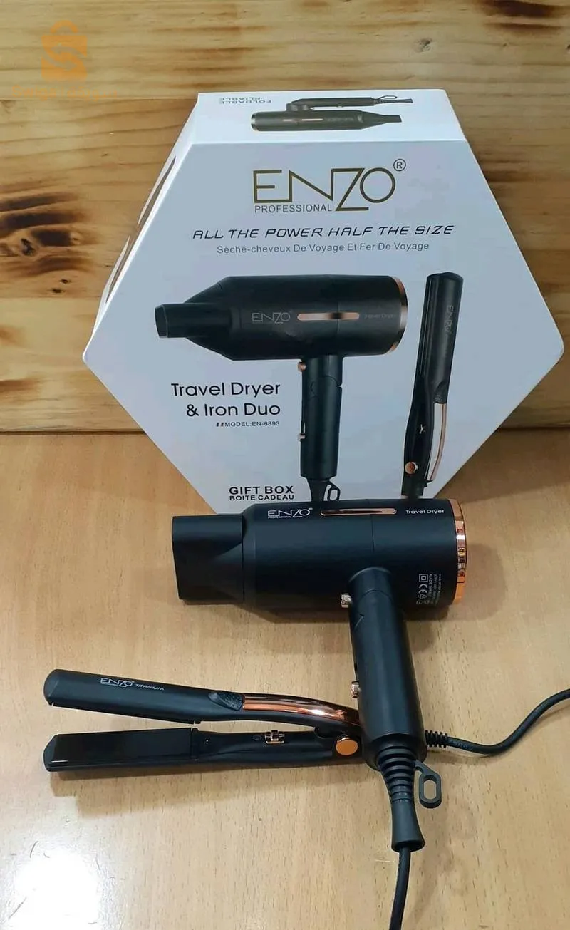 مجفف ومملس الشعر 2في1 400° فهرنهايت ENZO EN-8893