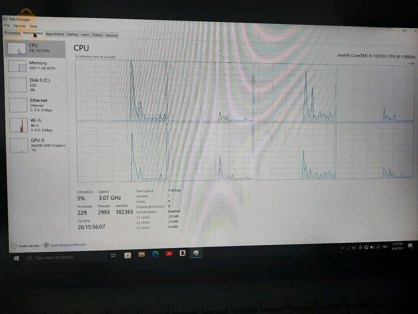 asus i5 -10eme zenbook