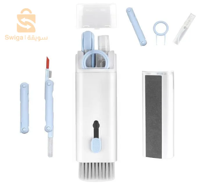 طقم تنظيف شامل للأجهزة الإلكترونية 7 في 1