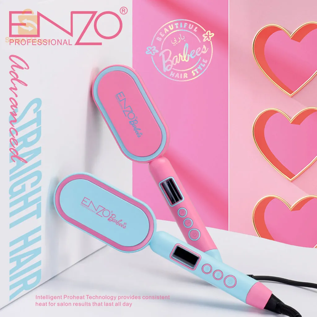 Enzo Brosse Lissante Barbie Edition Câble Rotatif 360°