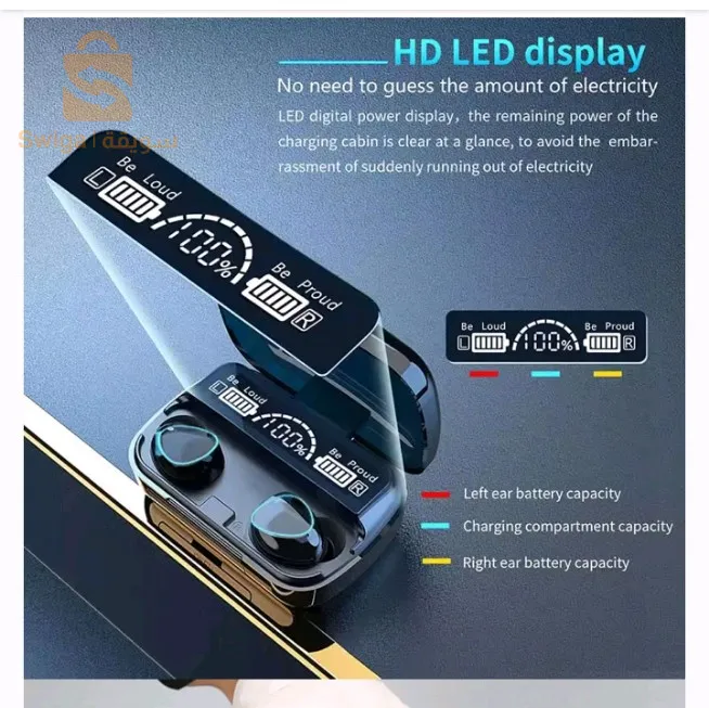 ع Une offre spéciale pour un sac à dos et des écouteurs Bluetooth avec une charge puissante pouvant également recharger le téléphone