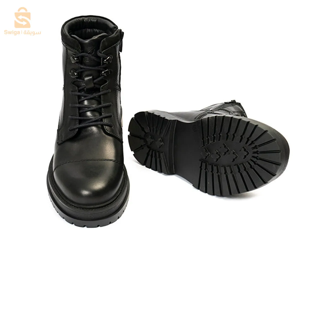 Black Genuine Leather Shoes (46) GREYDER