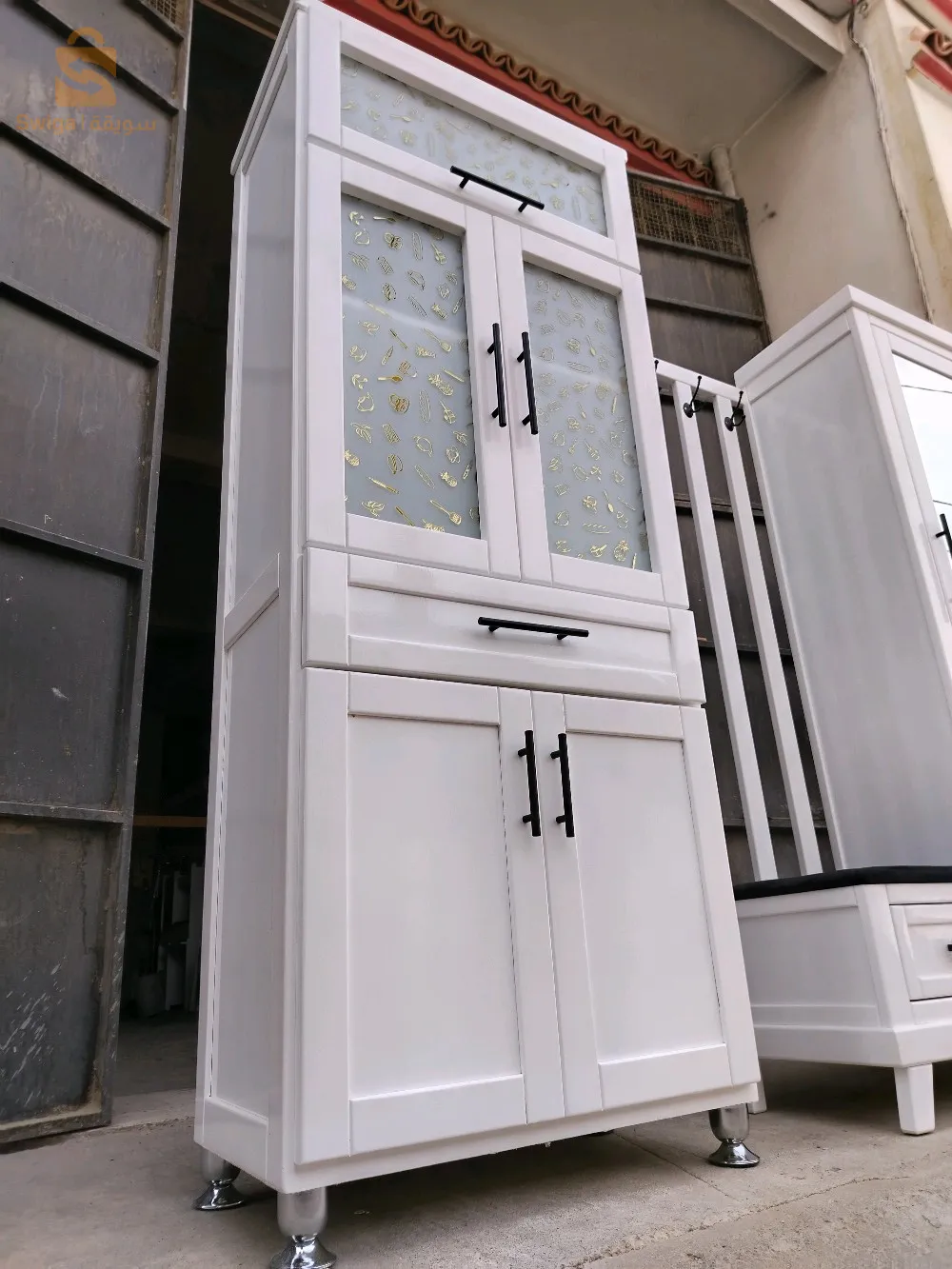 Buffet cuisine bois rouge