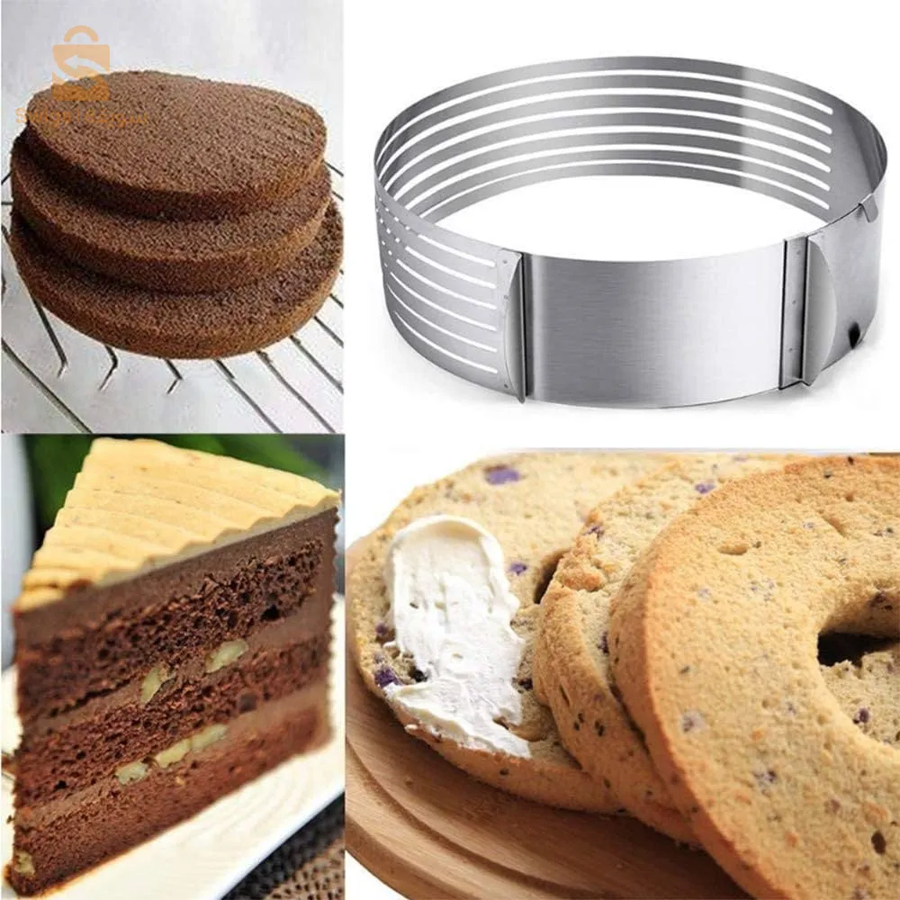 Moule Trancheuse à gâteau parfaite en Acier Inoxydable