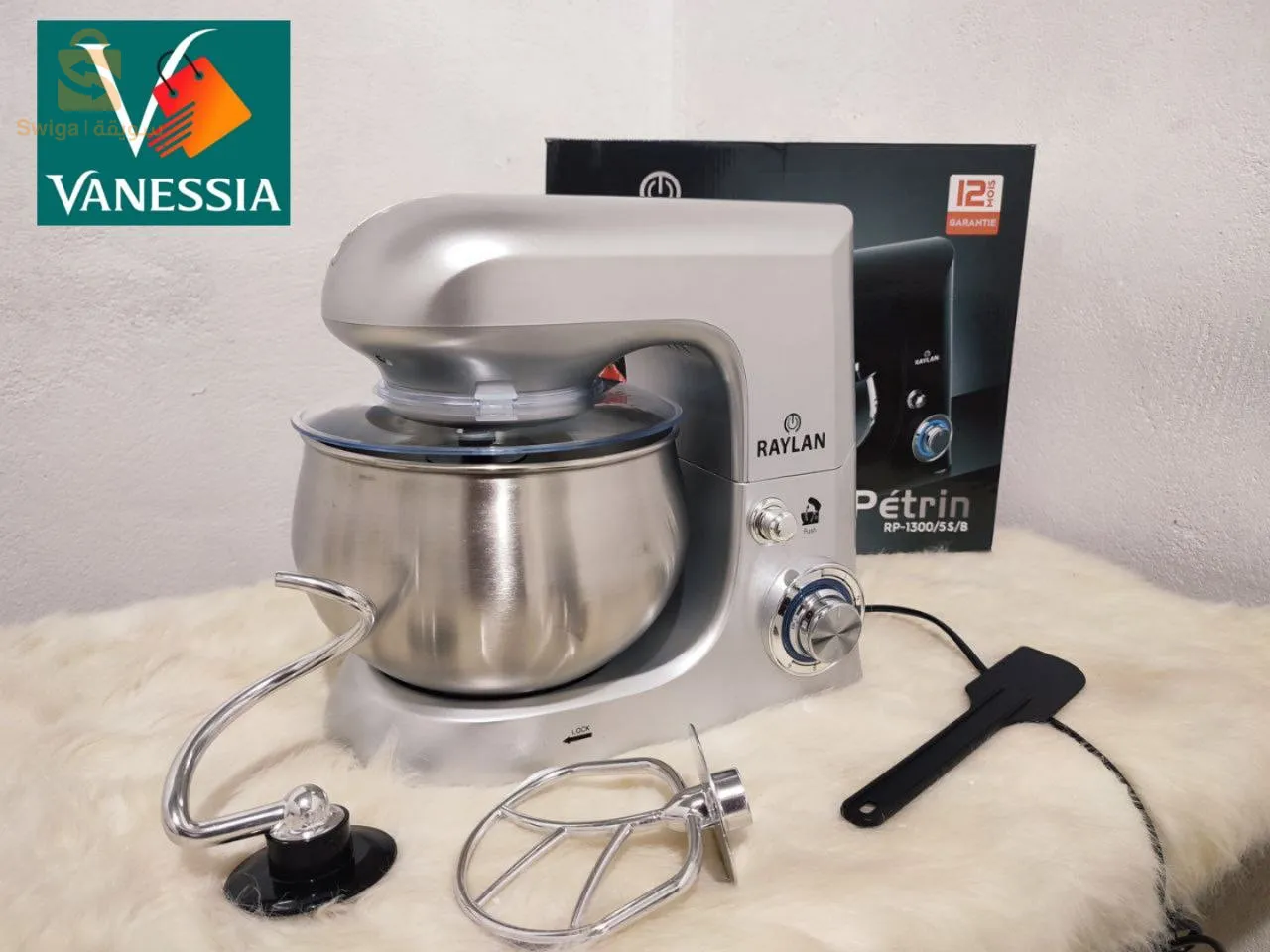 Pétrin raylan couleur gris 1300w