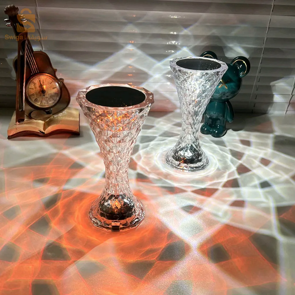 Wireless Touch RGB Crystal Table Lamp for Bedroom