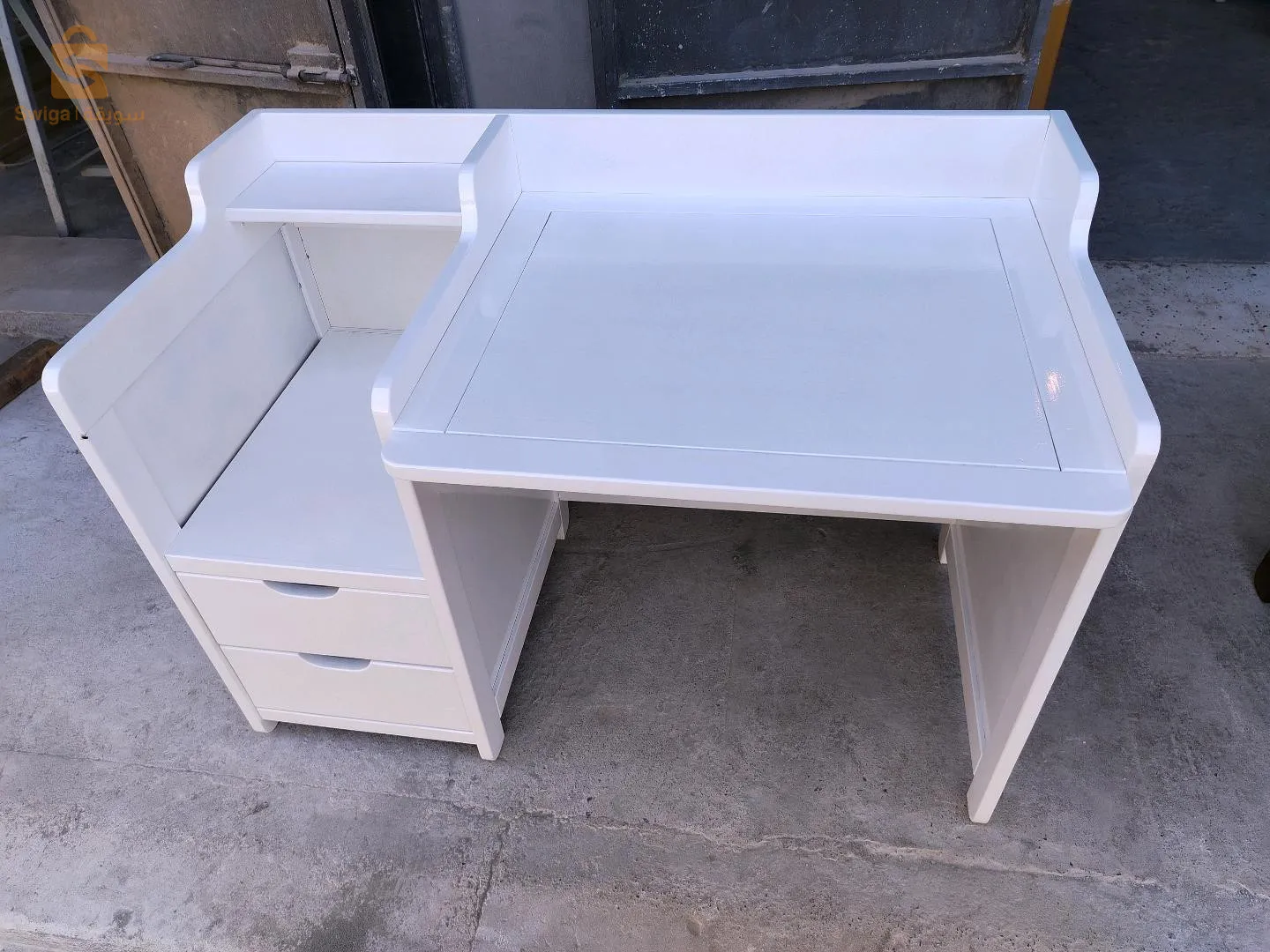 bureau enfant bois rouge