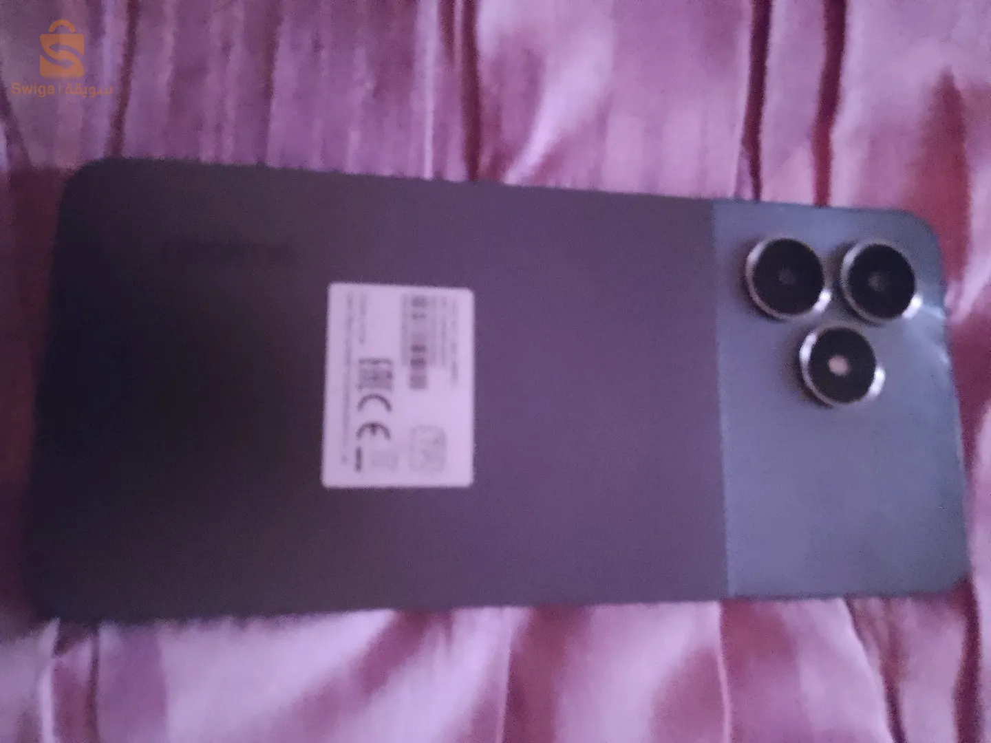 هاتف للبيع سعر 23 realme note 50 بالكرطونة سمانة منذ شراء الهاتف الي مهتم يرسل رسالة في الواتساب