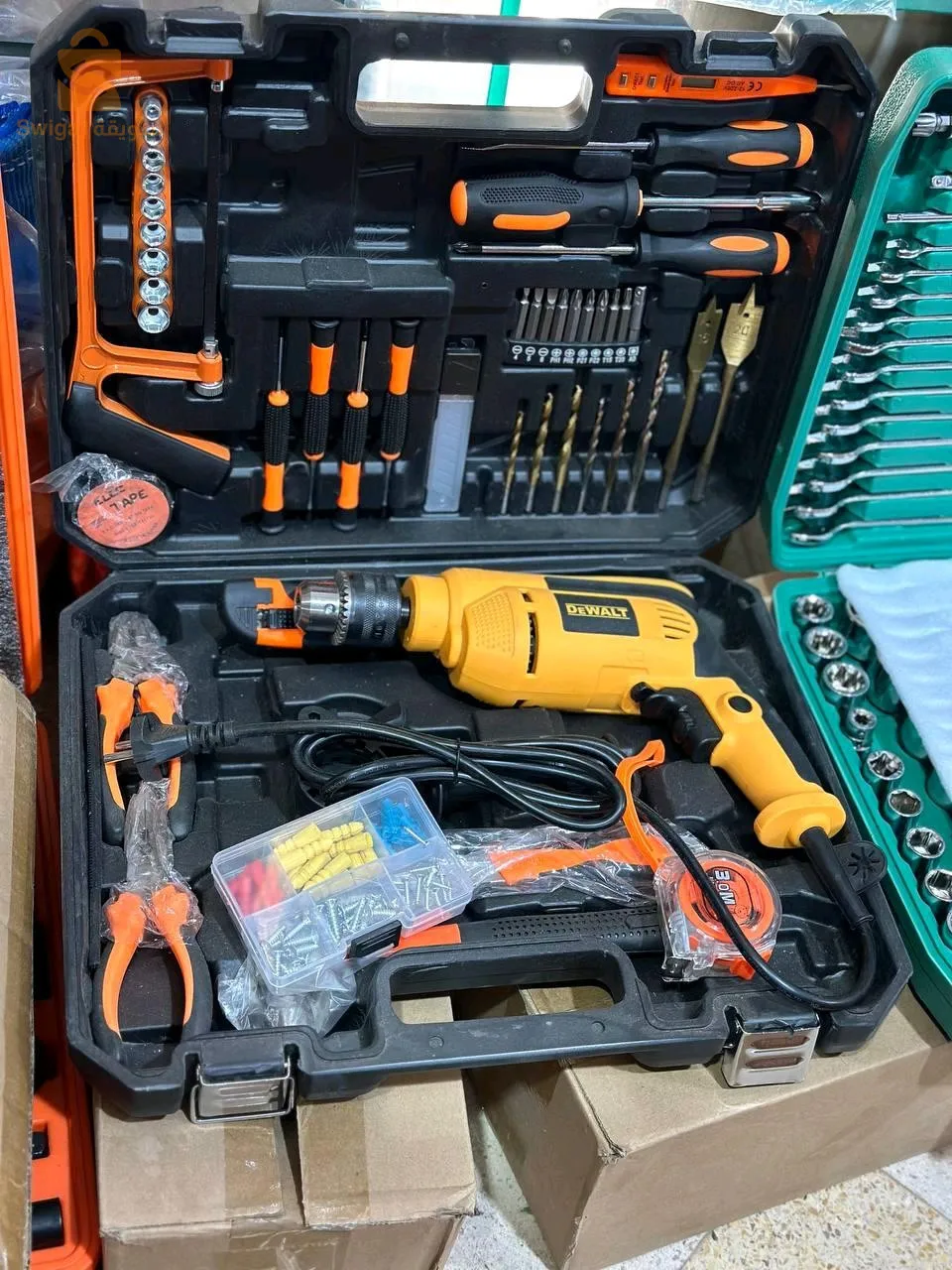 Caisse à outils et chignol dewalt