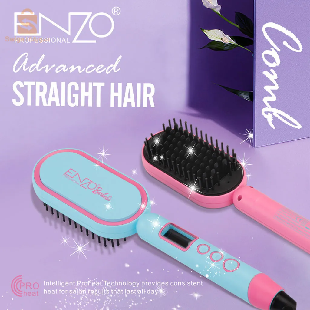 Enzo Brosse Lissante Barbie Edition Câble Rotatif 360°