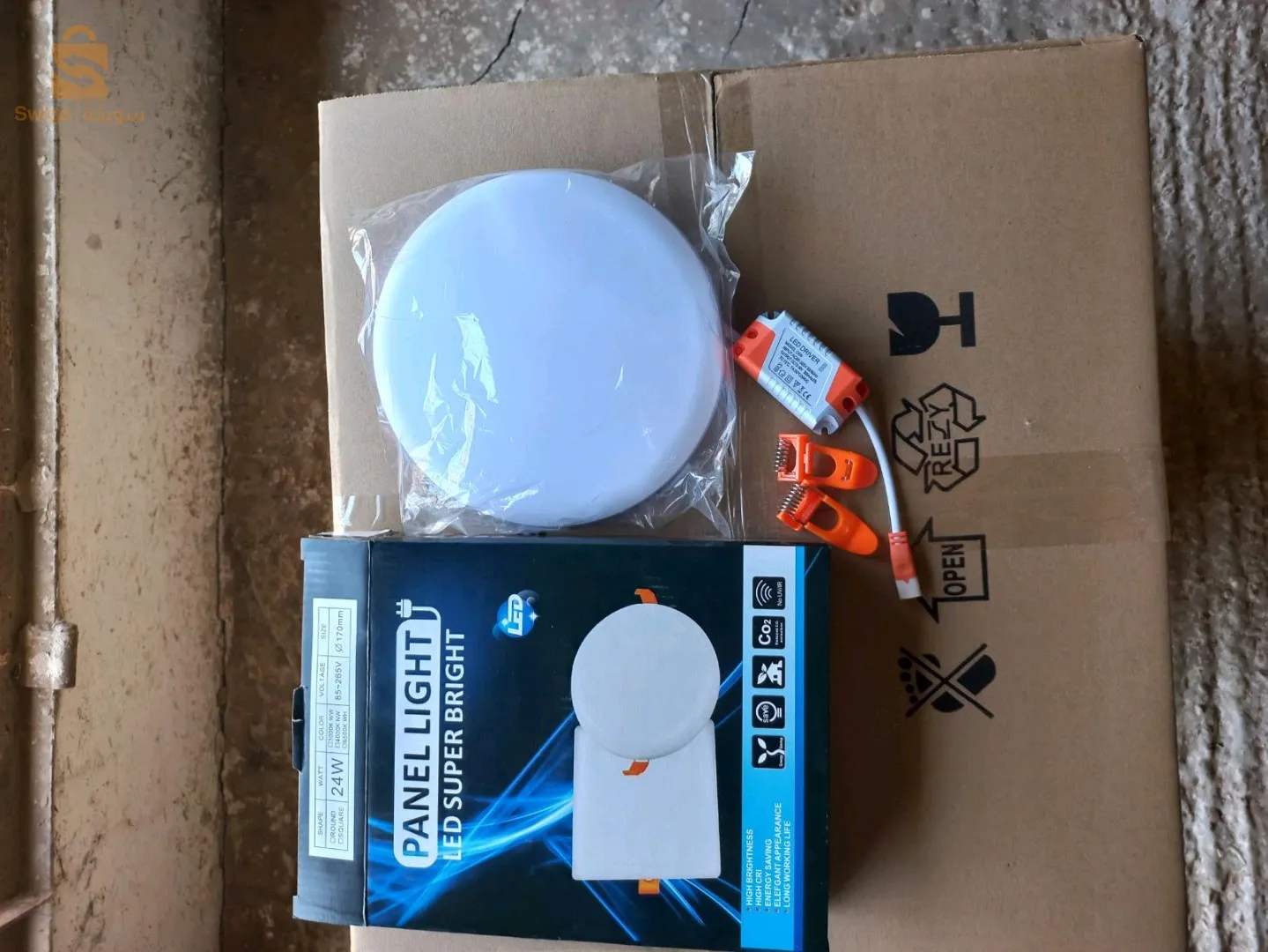 spots LED 3D marque panel light vente en gros 10w/18w/24W