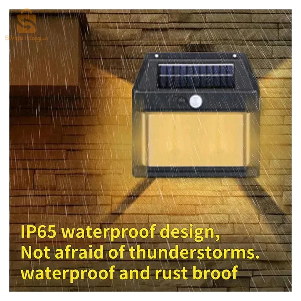 Double Lanterne Vintage Bougie, nouvelle lampe murale à induction solaire