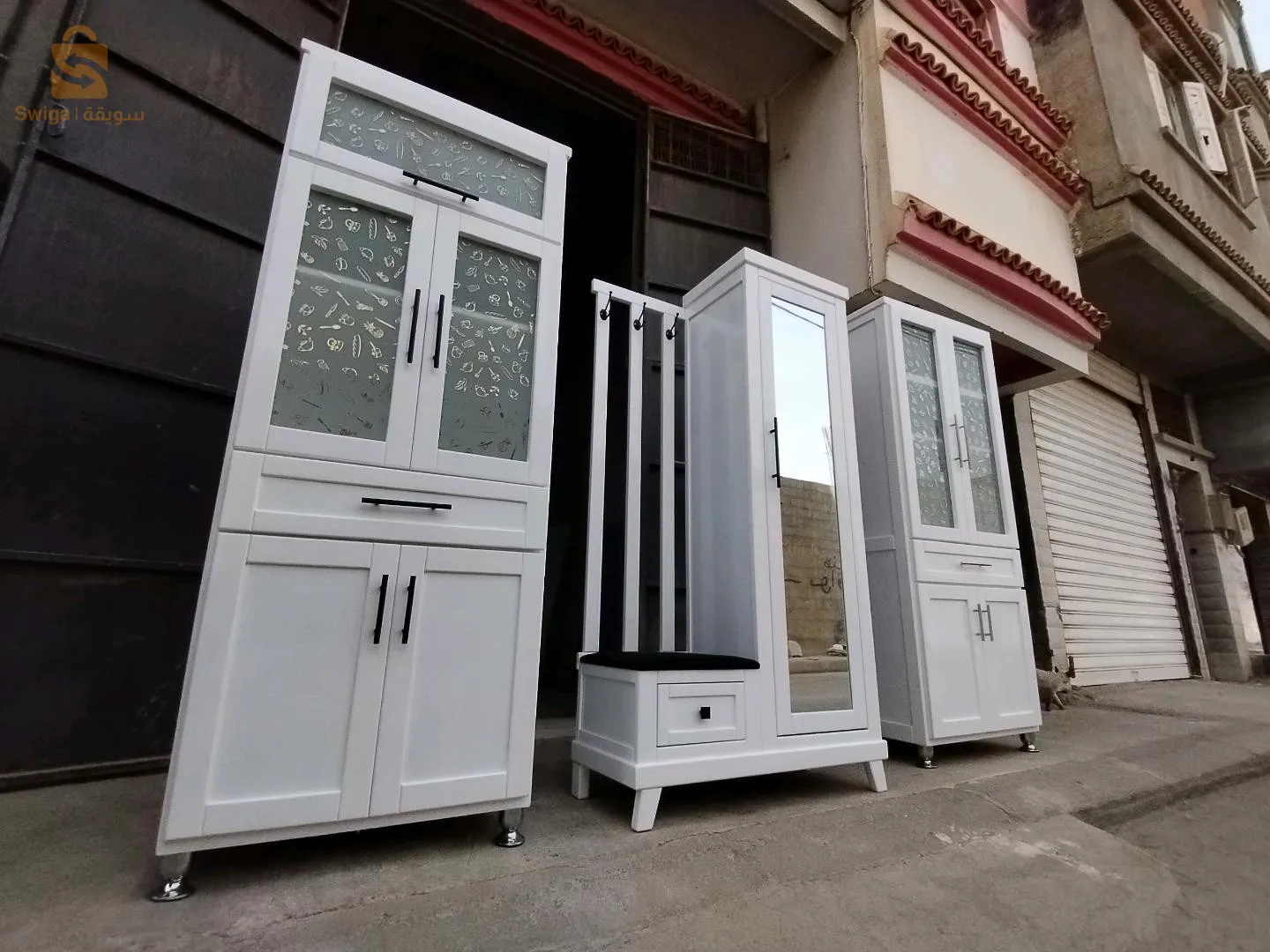 Buffet cuisine bois rouge