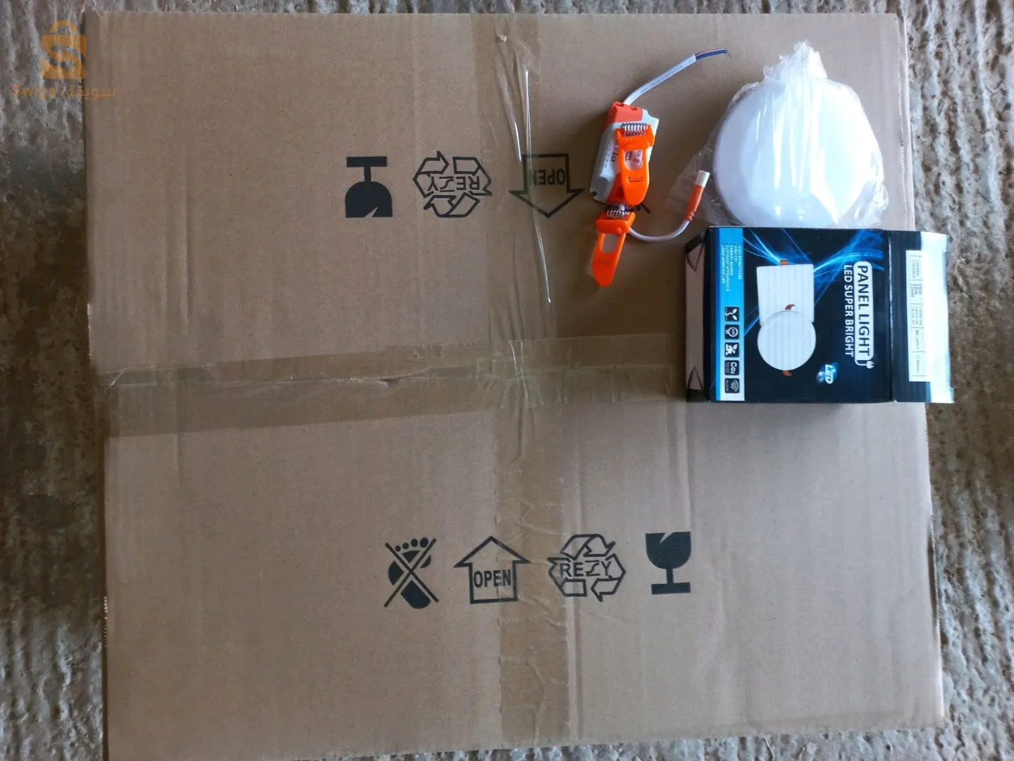 spots LED 3D marque panel light vente en gros 10w/18w/24W