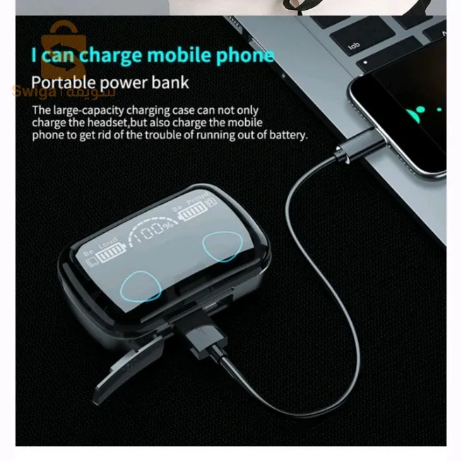 Special offer: Backpack and Bluetooth headphones with a powerful charge that can also charge the phone