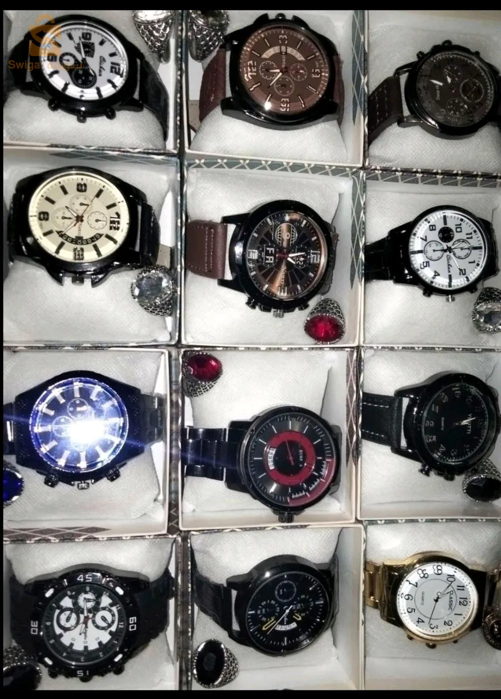 Different men's watches with ring and box 🎁✅