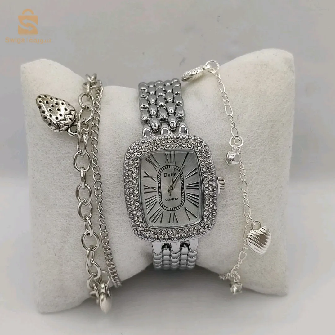 ساعة زوج براسليات و علبة 🤩
