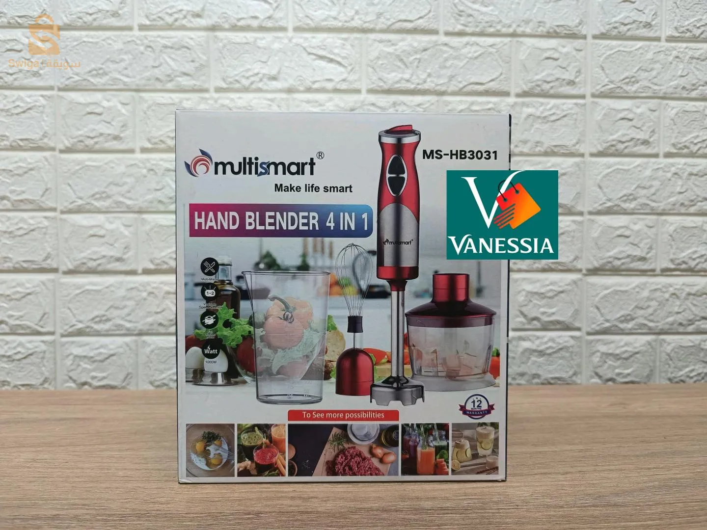 Robot 4en1 marque multismart couleur rouge