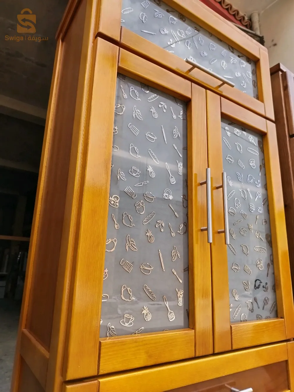 Buffet cuisine bois rouge 1er