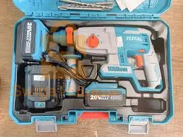 TOTAL Marteau Rotatif Professionnel Sans Fil Avec 2 Batterie Rechargeable TRHLI202287
