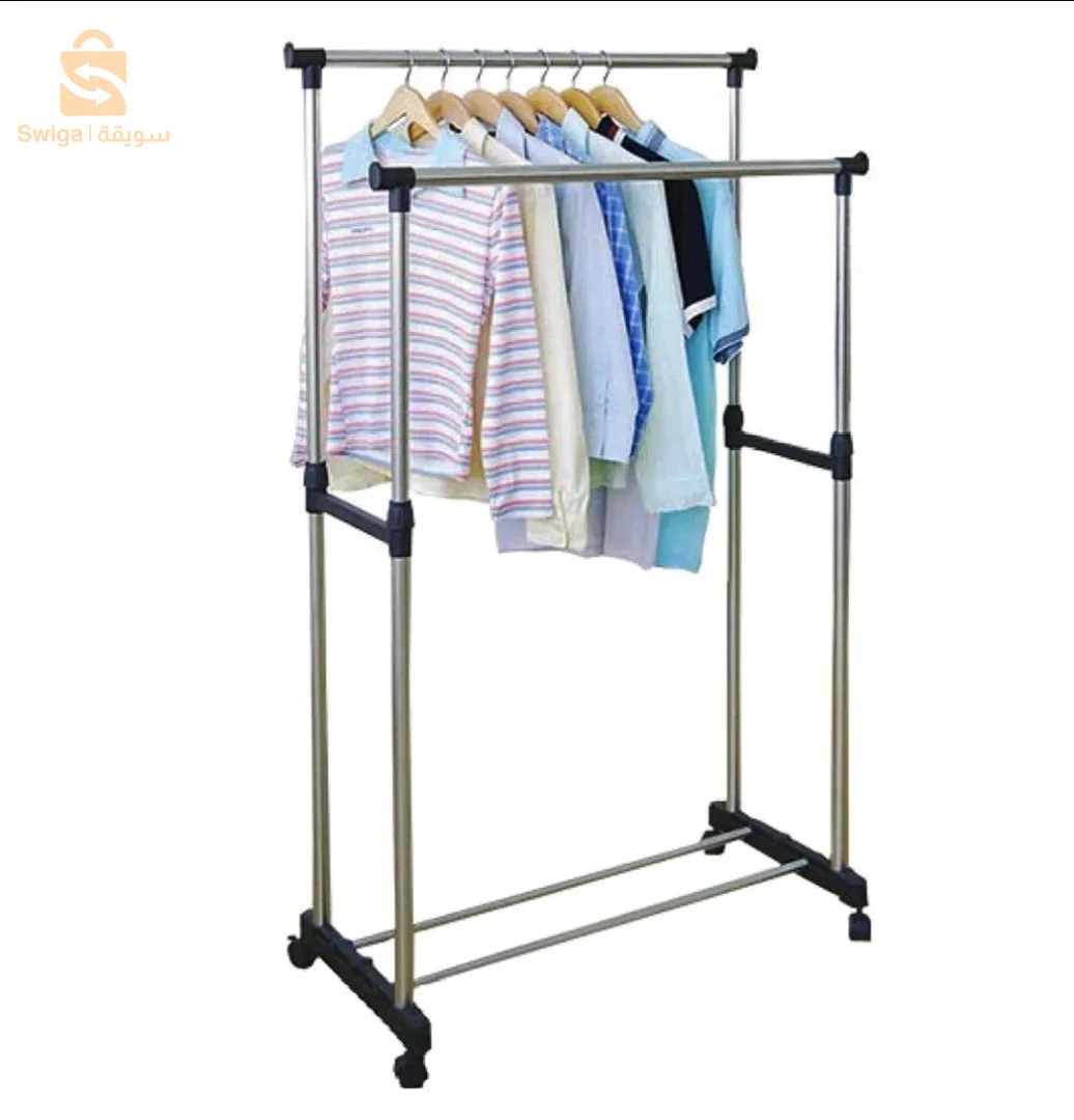 Double-Pole Telescopic clothes rack YJ29-004 حامل نشر الملابس