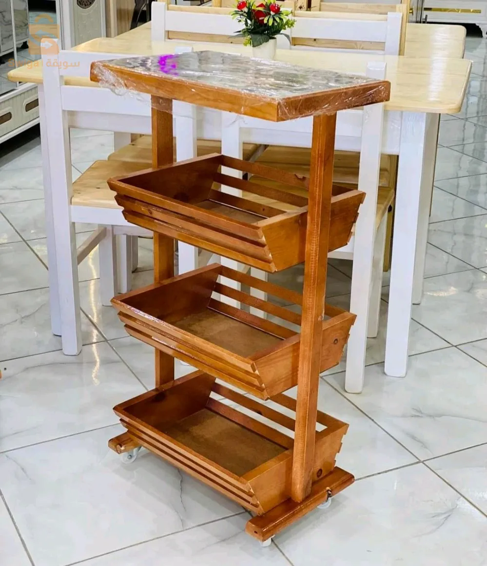 3-tier wooden vegetable drawer