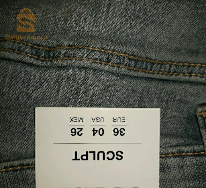 سروال جينز سليم zara