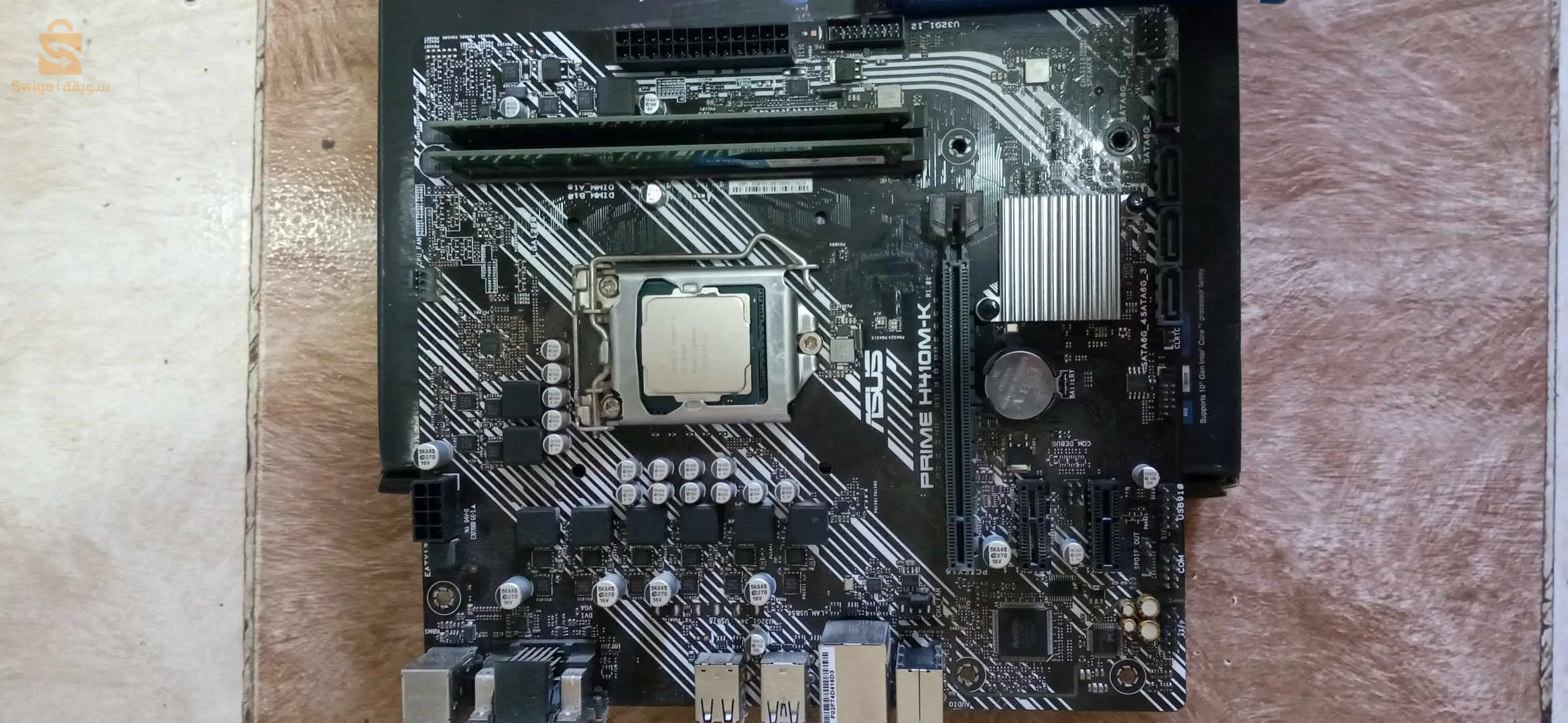 carte mere asus prime h410m-k + cpu i3 10100f