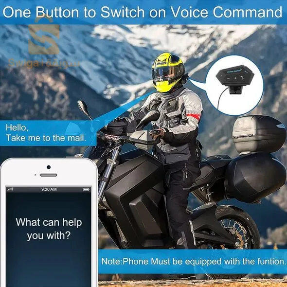سماعات لاسلكية بتقنية البلوتوث مناسبة عند قيادة الدراجات النارية écouteurs sans-fil Bluetooth Convient Pour la conduite De Motos