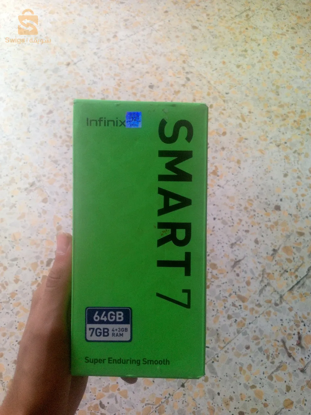 .Infinix smart 7batterie 🔋 5000ram 4+3stockage 64عطاو حداش مئة وخمسين