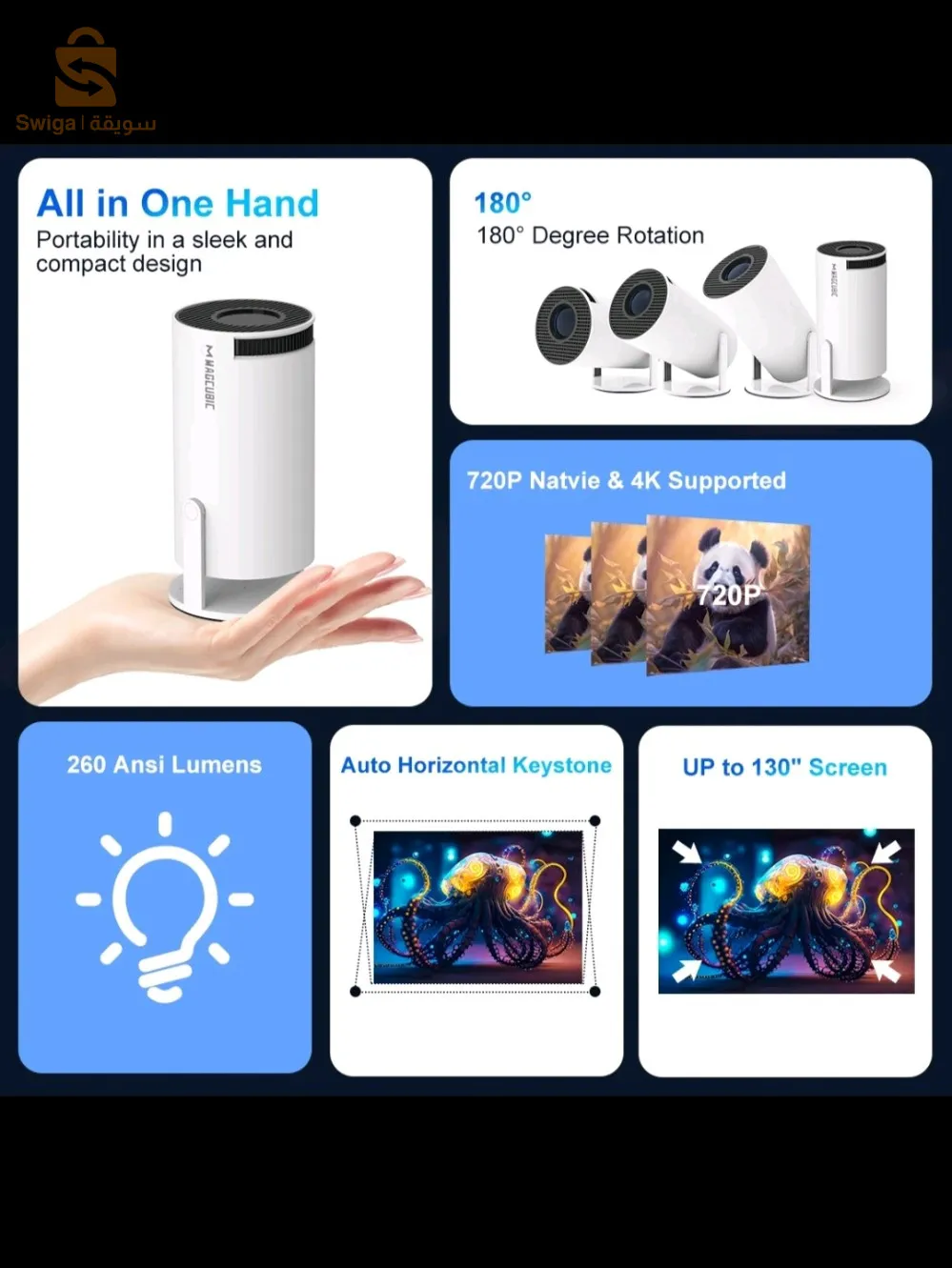بروجكتور HY300 pro