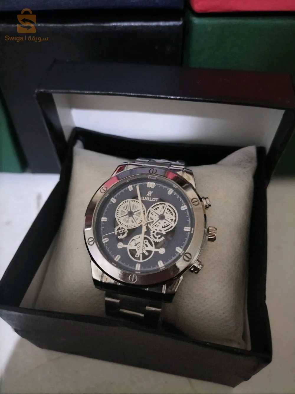 ساعة يد رجالية hublot