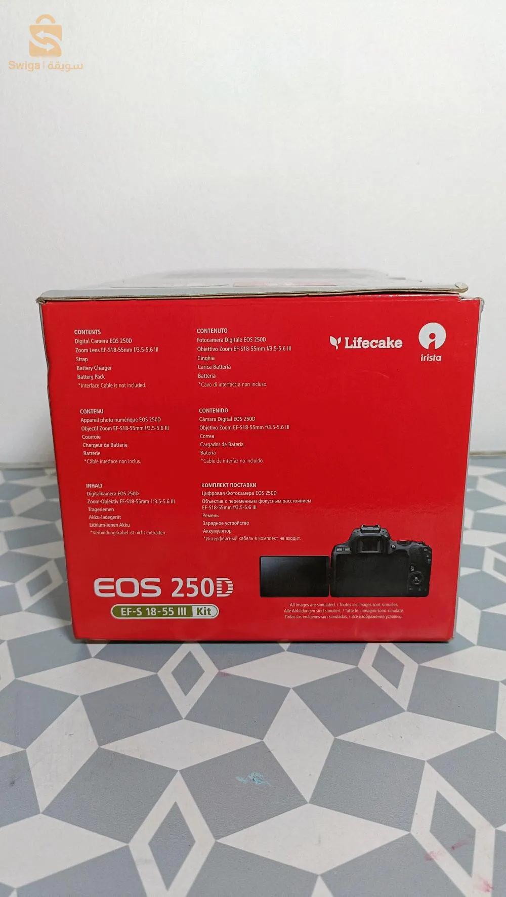 caméra canon DSLR 250D Bodi