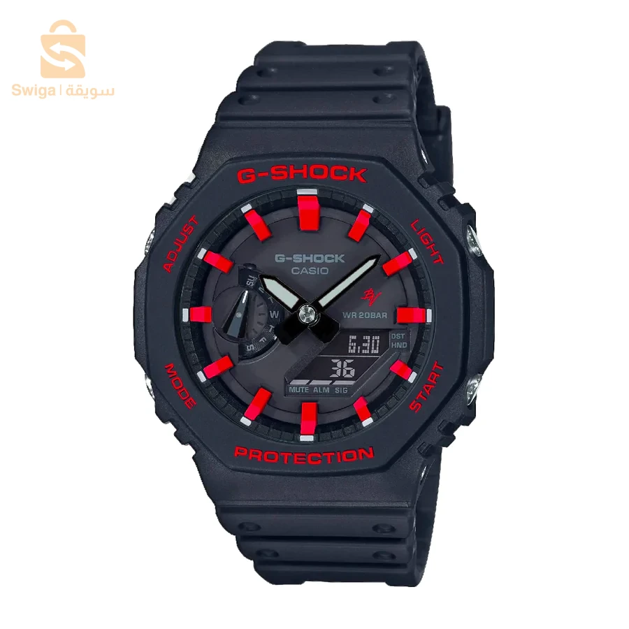 Montre Casio G-Shock Transparant Blanc , Fond noir