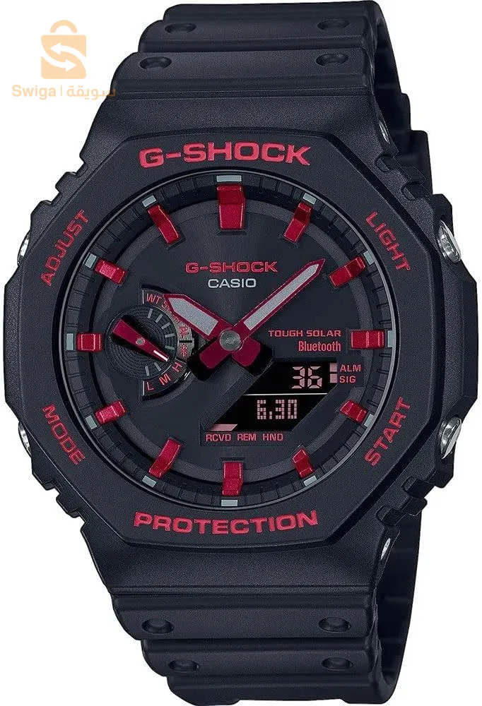 Montre Casio G-Shock Transparant Blanc , Fond noir