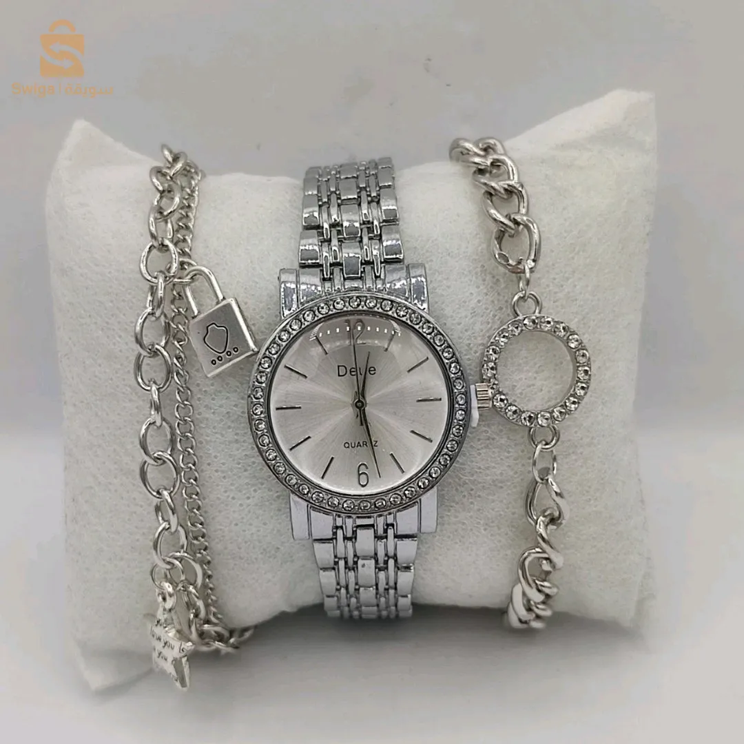 ساعة زوج براسليات و علبة 🤩