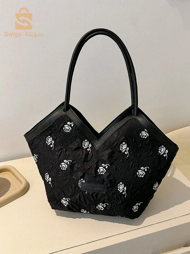 bag with flowers