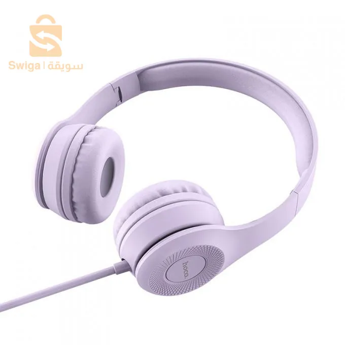 Noise canceling wired headset with integrated microphone hoco w21