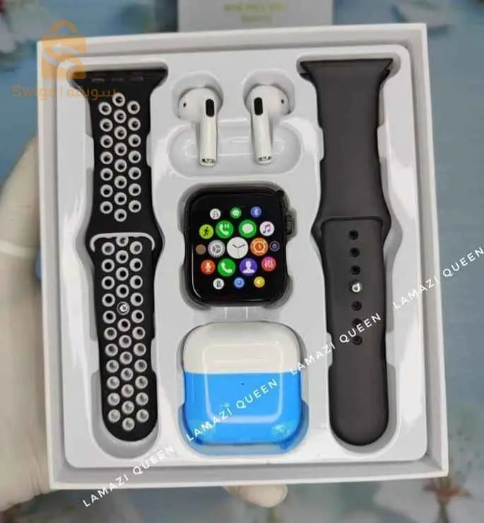 promotion 🚨🔥 smartwatch w26 pro max s8
ساعة ذكية +2 براسلي+ سماعات Air pod