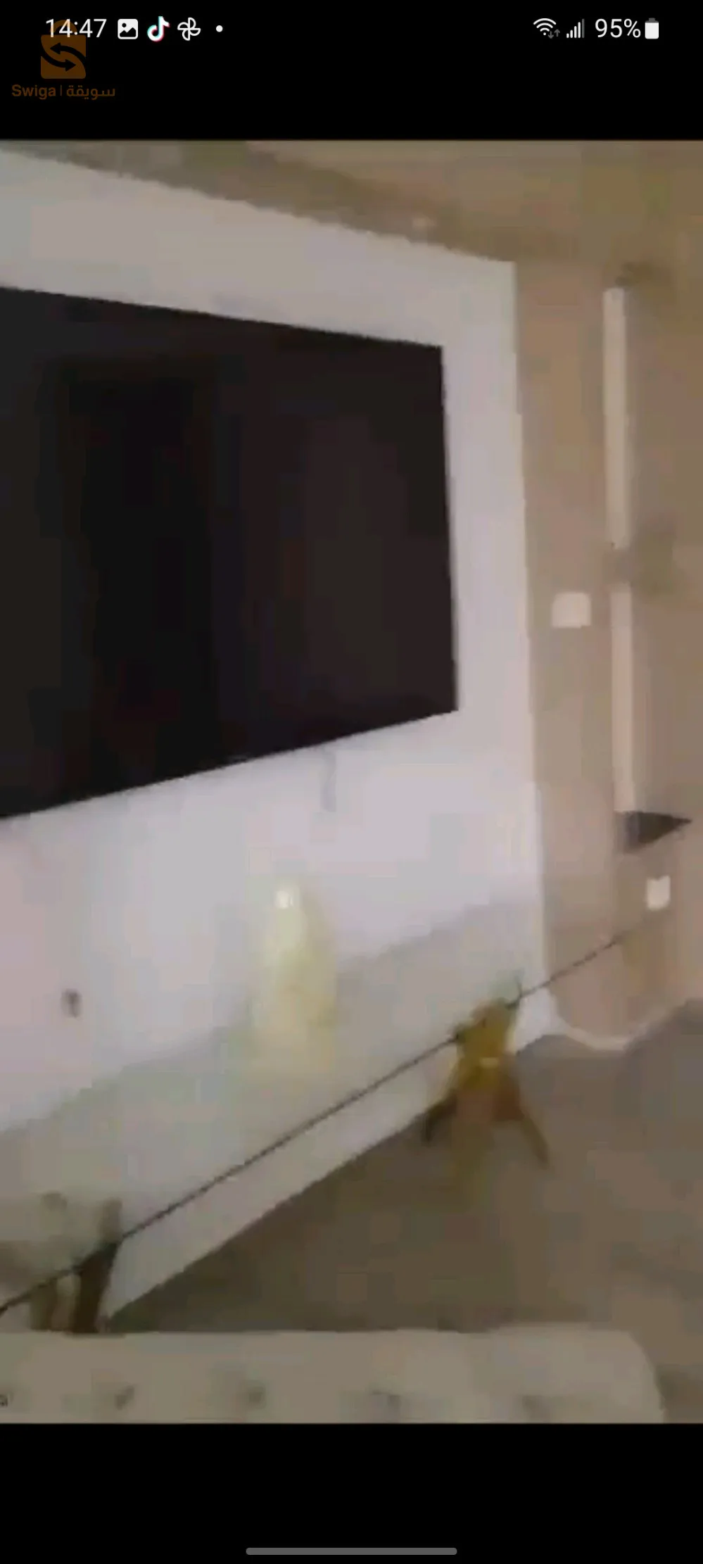 شقة مؤثثة من ثلاث غرف طابق الأرضي