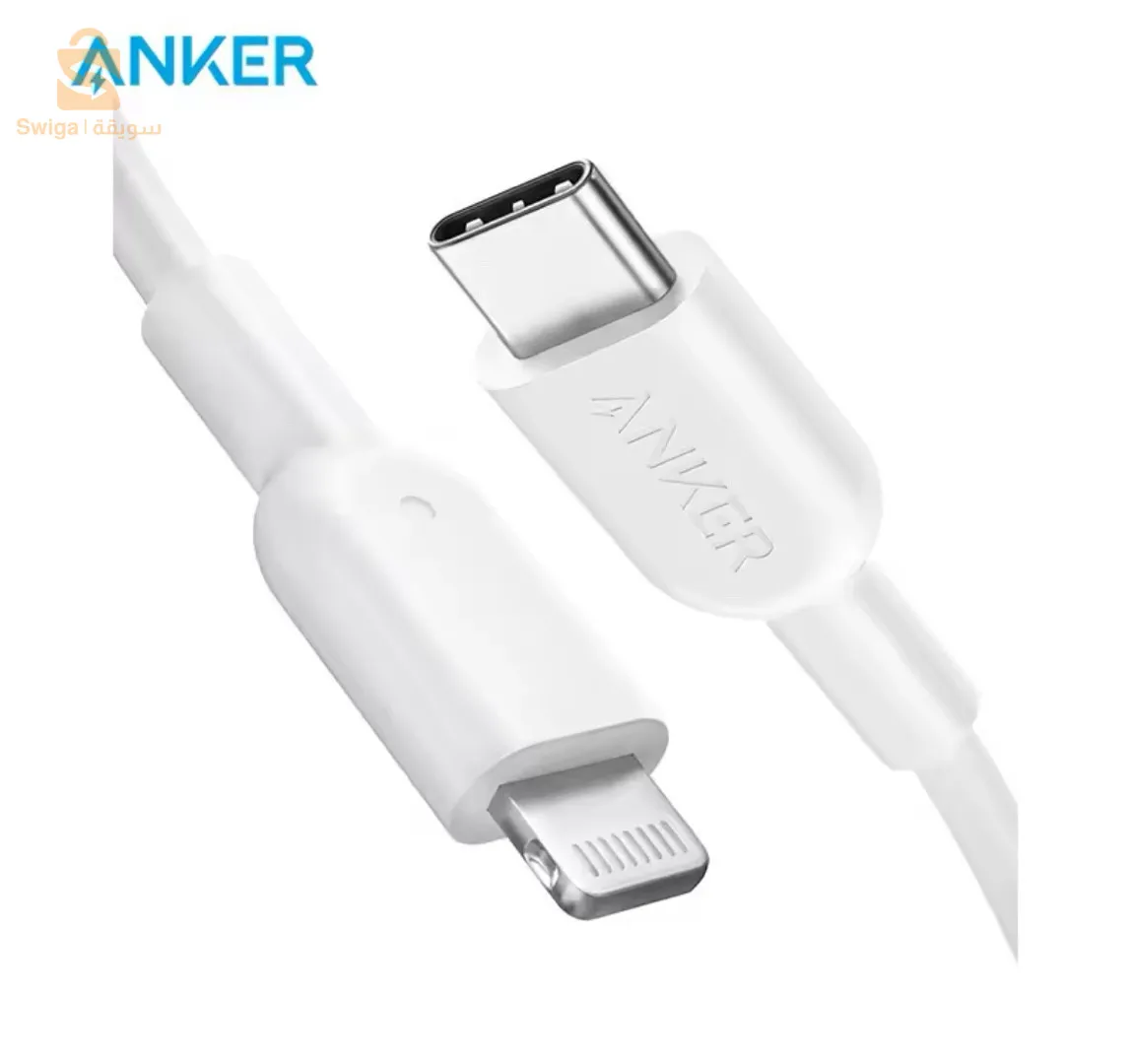 أنكر-كابل شاحن USB نوع C إلى لايتنينج ، MFi معتمد ، شحن سريع ، خط بيانات ، باورلاين II آيفون