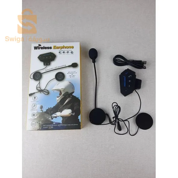 سماعات لاسلكية بتقنية البلوتوث مناسبة عند قيادة الدراجات النارية écouteurs sans-fil Bluetooth Convient Pour la conduite De Motos