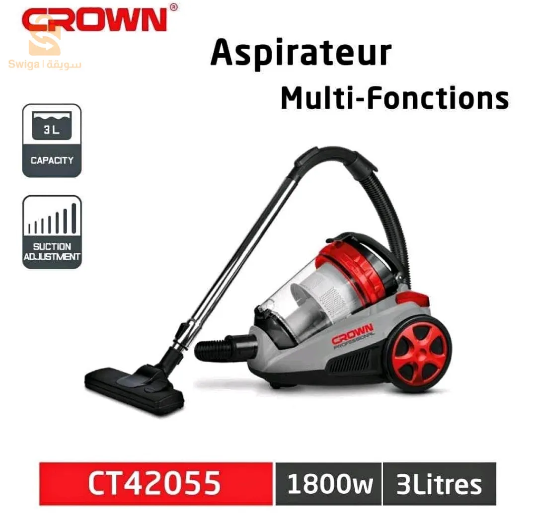 مكنسة كهربائية Aspirateur CROWN 1800W