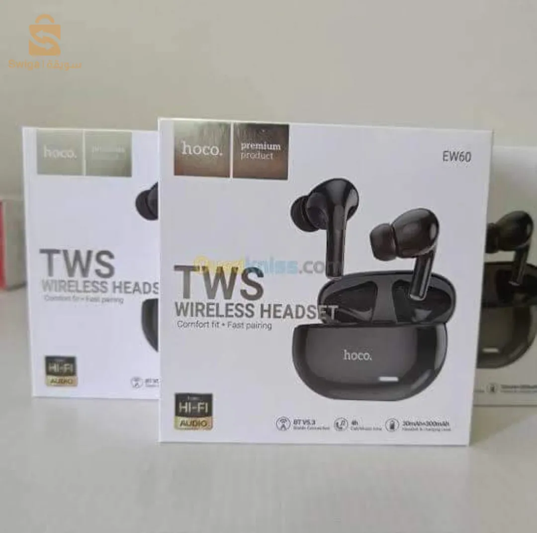 🔥 ✨️️hoco ew60 ✨️ 🔥 Original 💯 écouteurs bluetooth (kitman)🎧