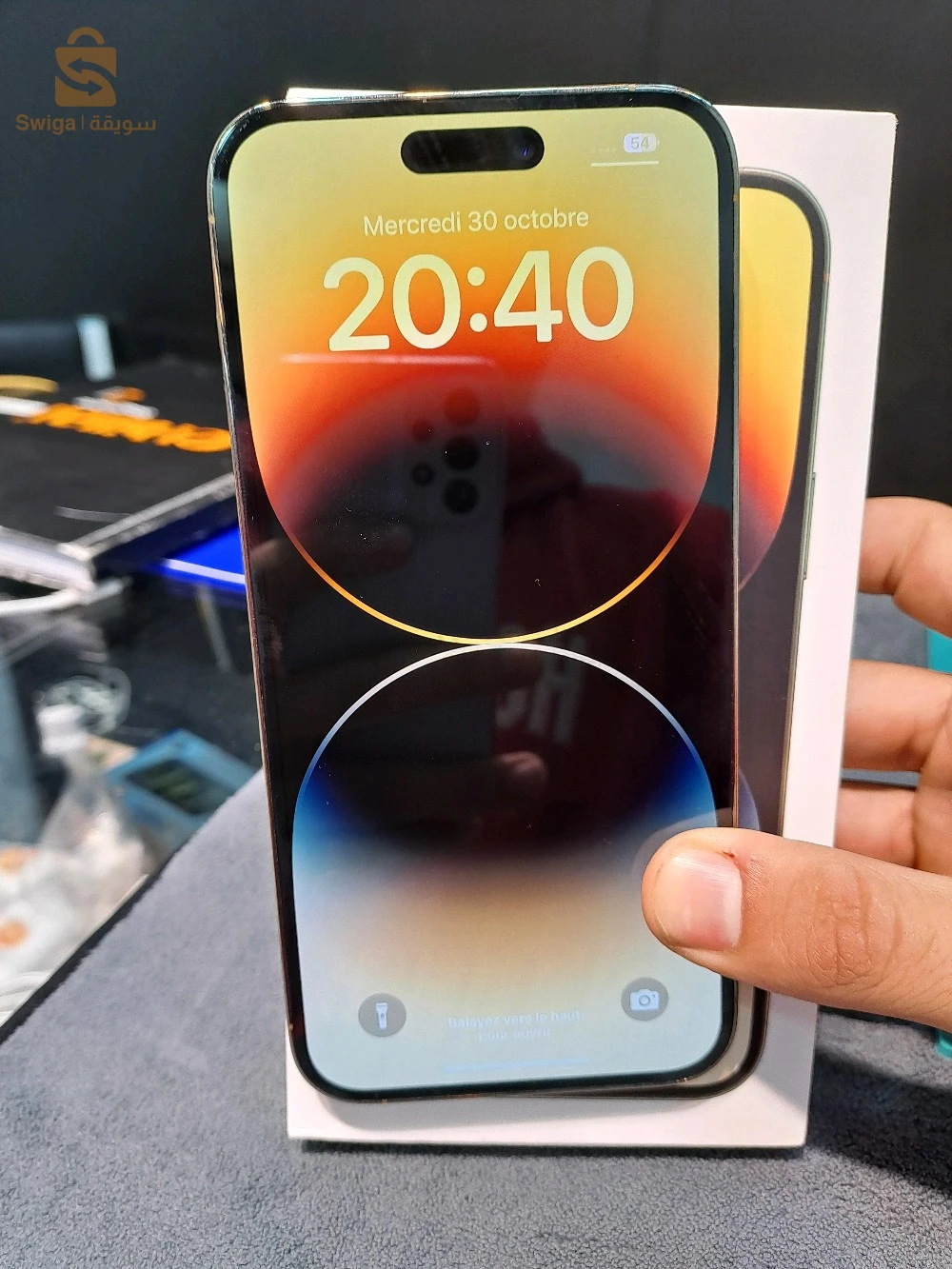 14 pro Max 
128g /🔋: 88%
Avec boite 🇩🇪🇩🇪
Num: 0660021462
خبشة لا 💥💥