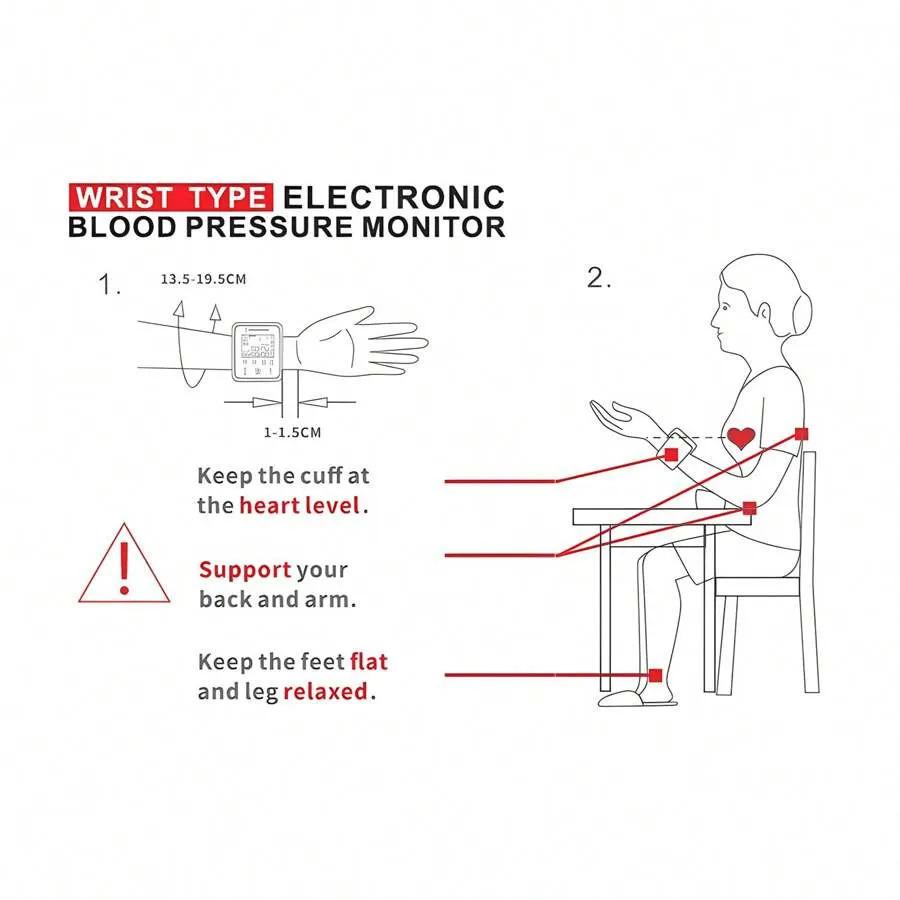 Realblad tensiomètre électronique de poignet rechargeable web305-s